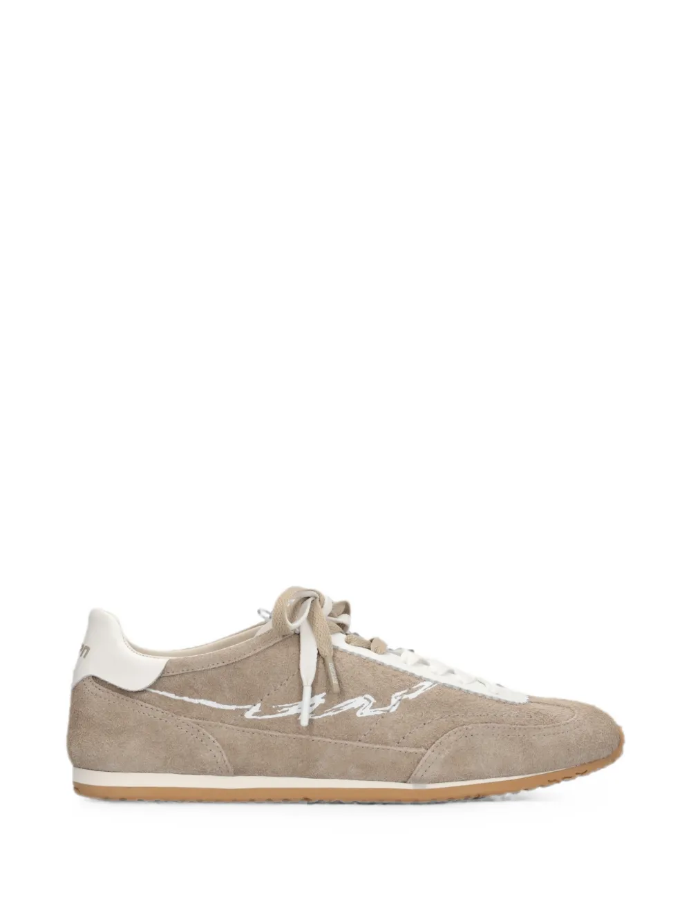 Enterprise Japan ENTJPN 61 logo-embroidered suede sneakers - Toni neutri