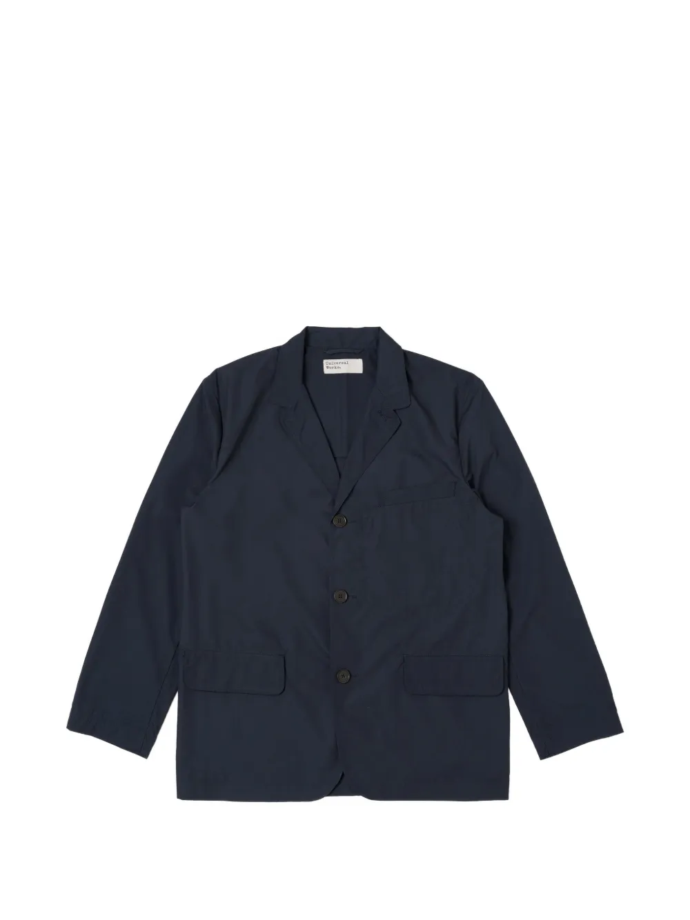 Universal Works Capitol notch-lapel flap-pocket single-breasted blazer - Blu