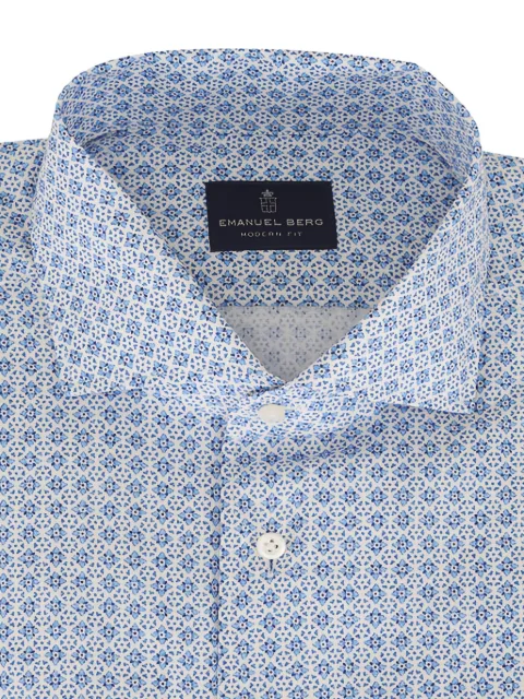 EMANUEL BERG geometric-print long-sleeves button-down shirt