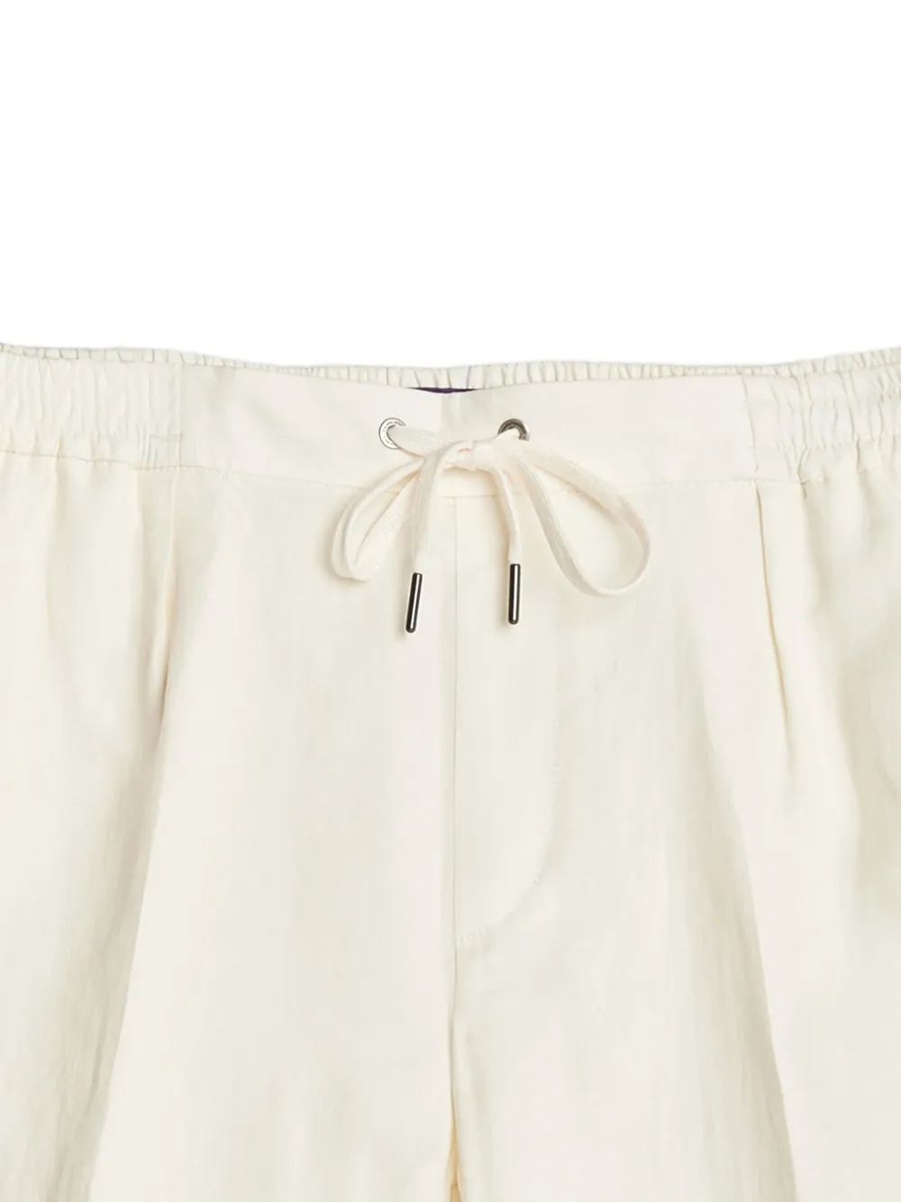 Ralph Lauren Purple Label Geplooide shorts met trekkoord Beige