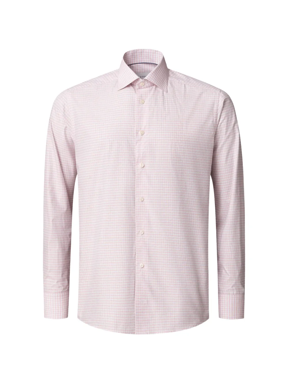 Eton check-pattern twill shirt - Rosa