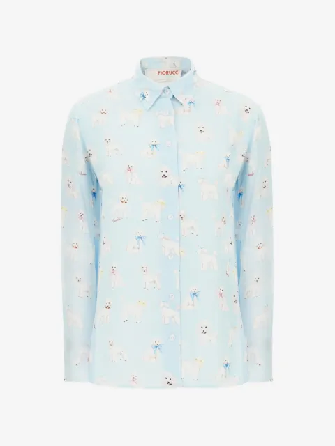 Fiorucci Camisa com estampa de poodle