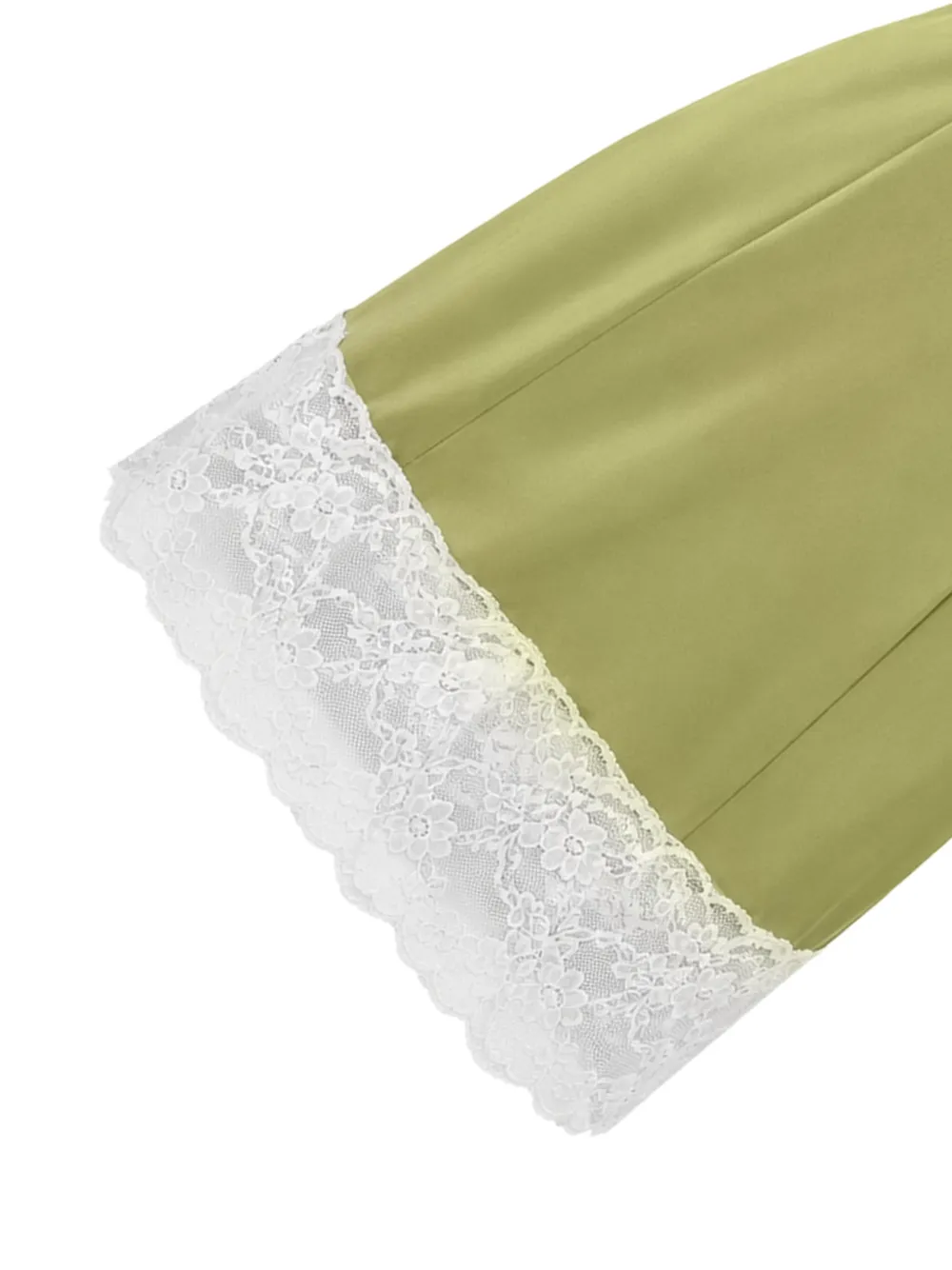  Chloé Camisón Con Ribete De Encaje - Amarillo 