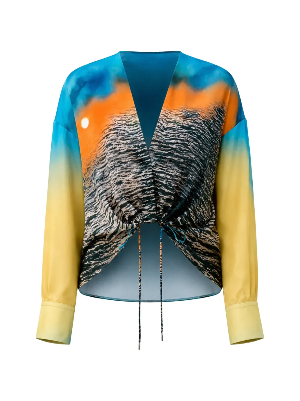 Silvia Tcherassi Merida drawstring blouse - Black