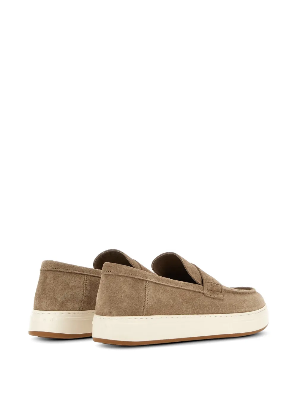 Hogan H-TV suede penny loafers Beige