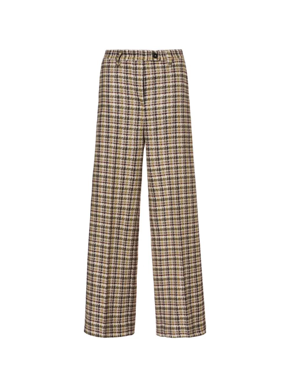 Massimo Alba check-pattern wide-leg trousers - Toni neutri