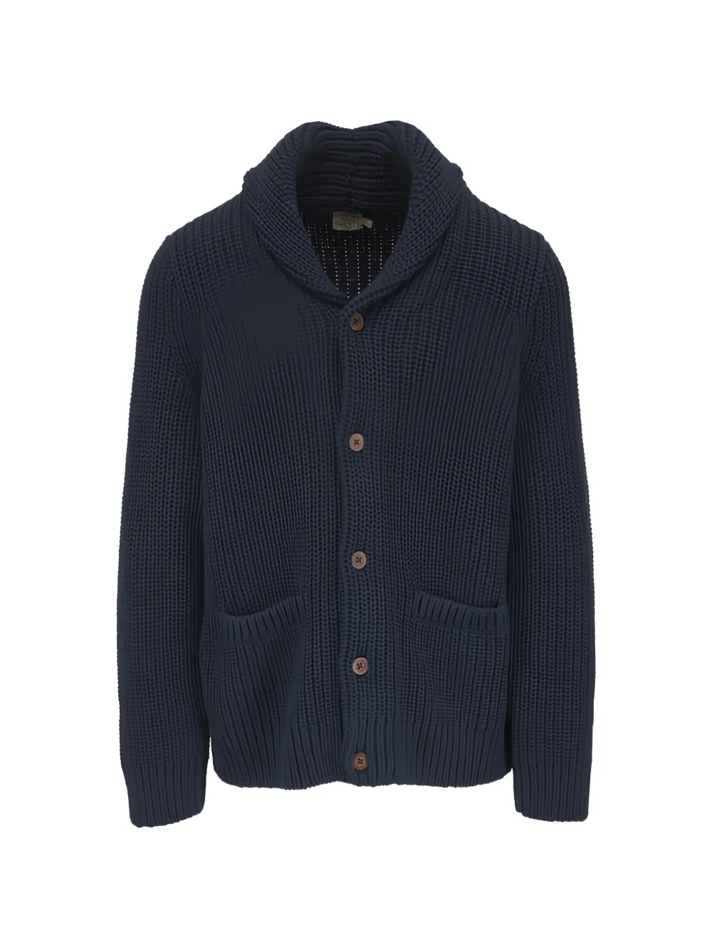 FAHERTY chunky-knit shawl-collar cardigan - Blu