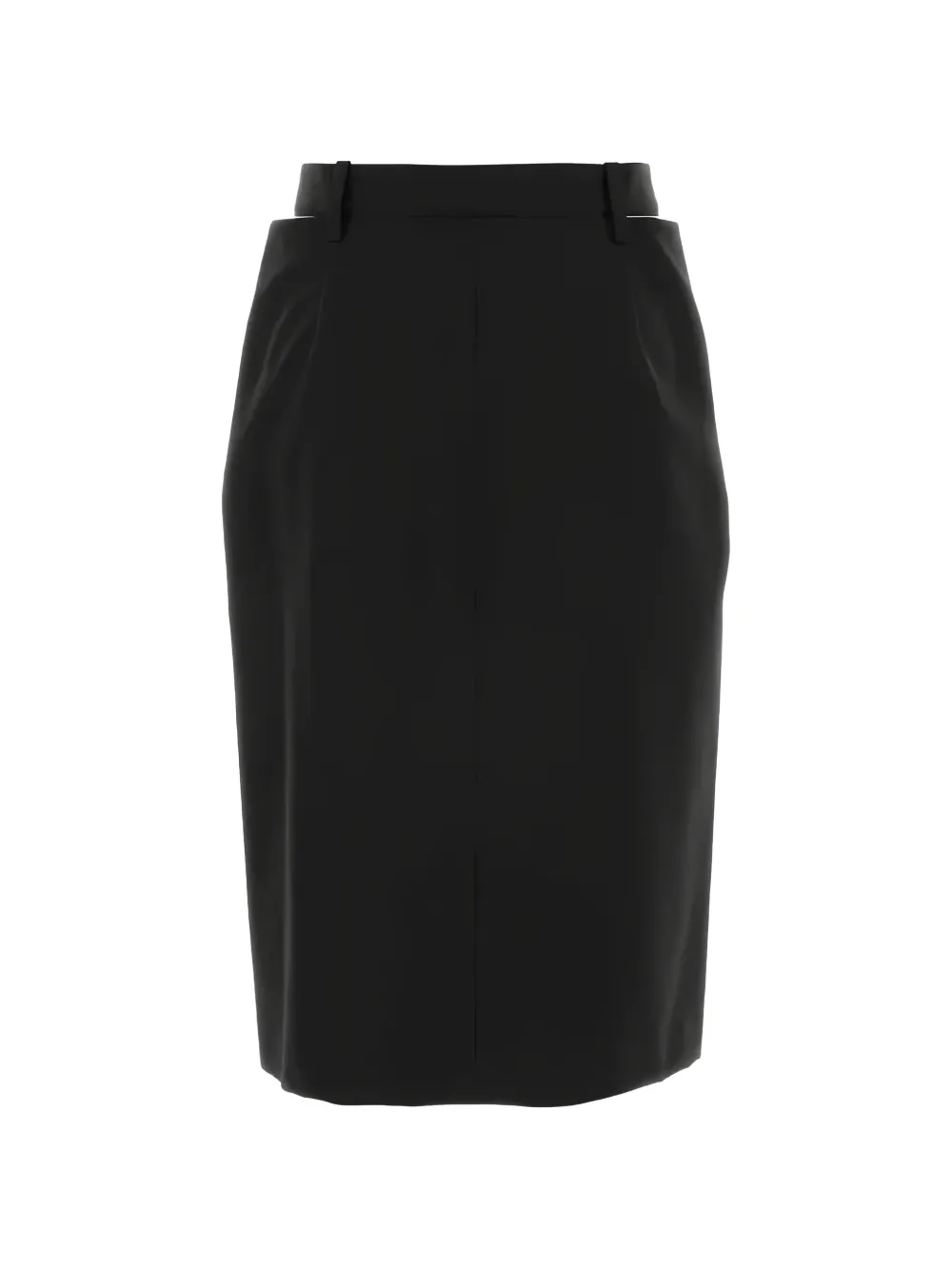 Jil Sander Wollen rok met uitgesneden details Zwart