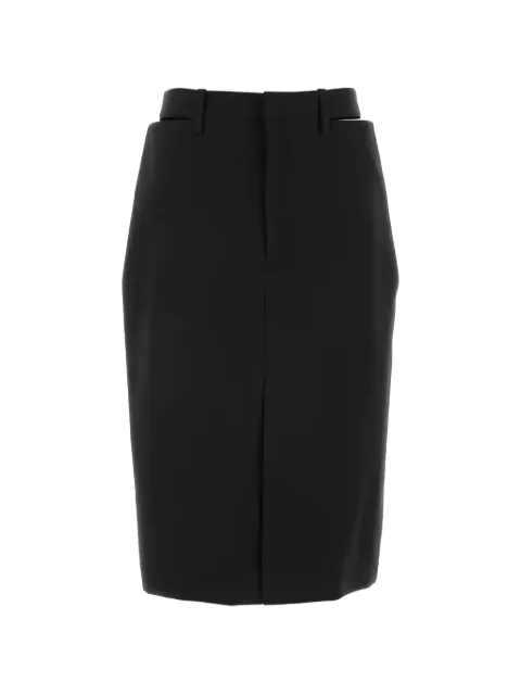 Jil Sander cut-out wool skirt