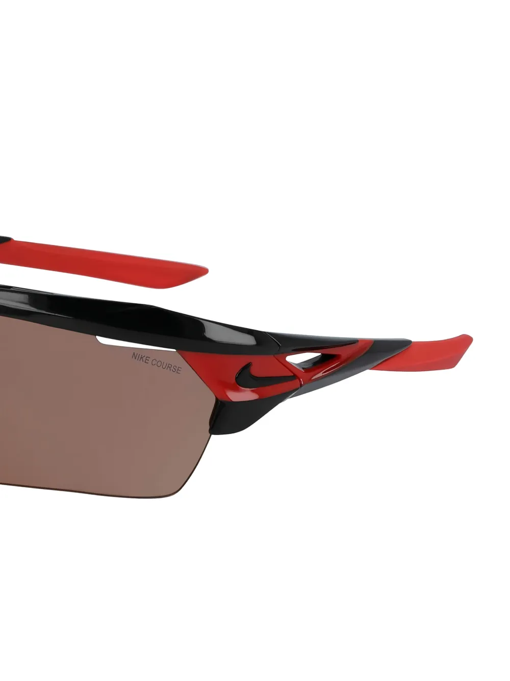 Nike Hyperforce Elite XL zonnebril met geometrisch montuur Zwart