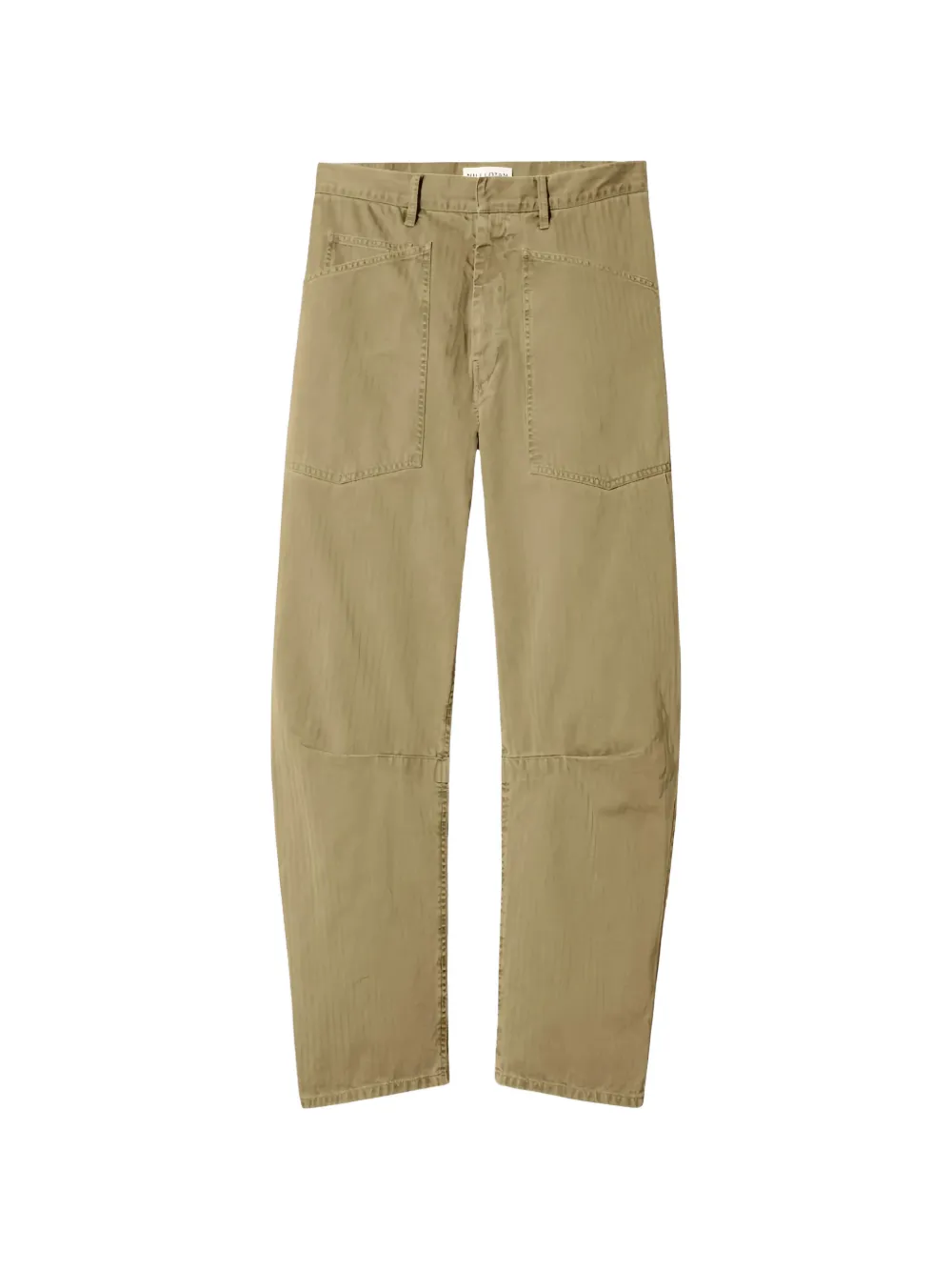 Nili Lotan Shon patch-pocket barrel trousers - Toni neutri