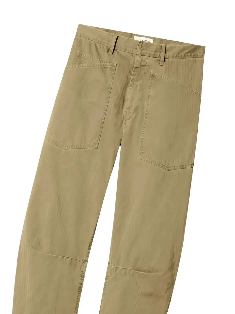 Nili Lotan Shon barrel broek met opgestikte zak Beige