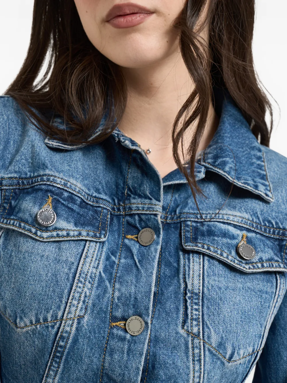 LIU JO Denim jack met veters Blauw