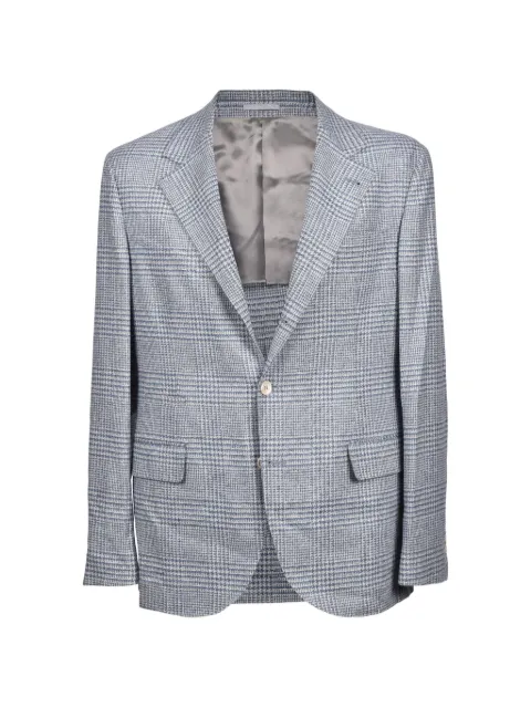 Brunello Cucinelli check-pattern wool suit