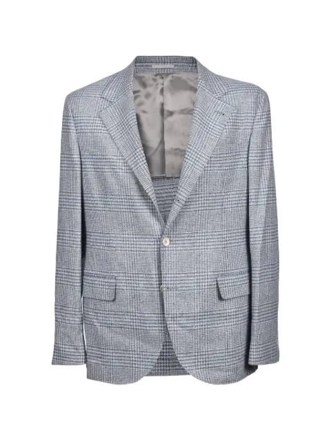 Brunello Cucinelli check-pattern wool suit