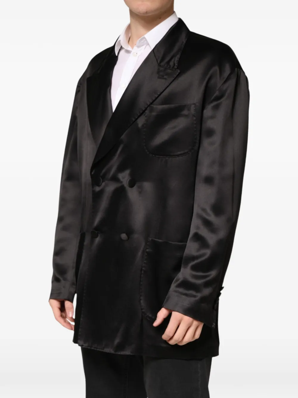 Dolce & Gabbana Blazer met dubbele rij knopen Zwart