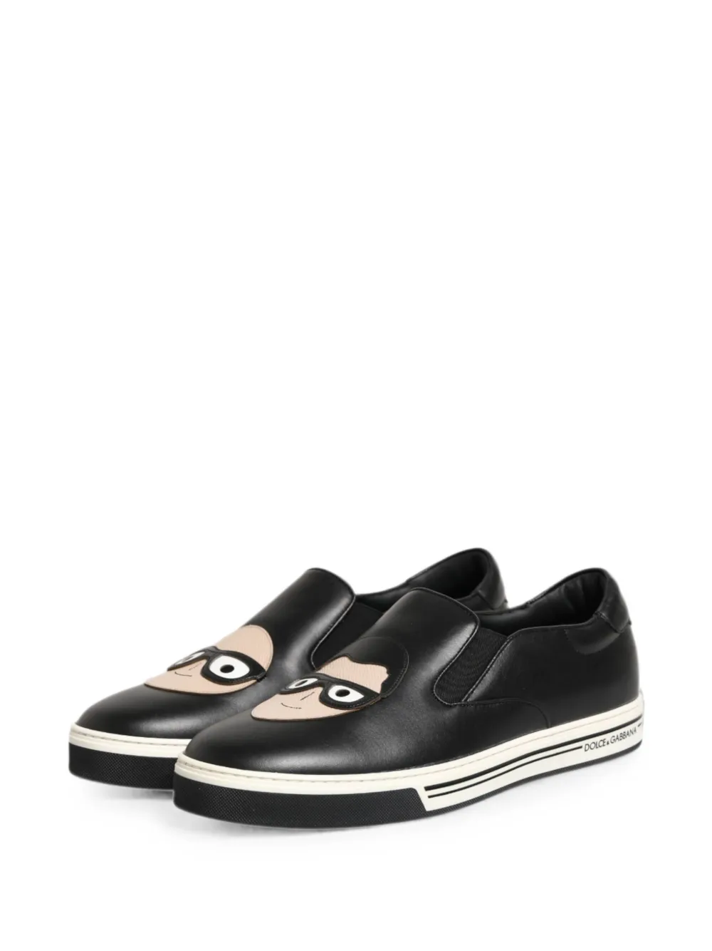 Dolce & Gabbana Leren sneakers Zwart