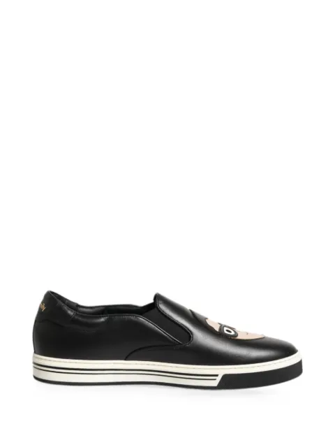 Dolce & Gabbana leather slip-on sneakers