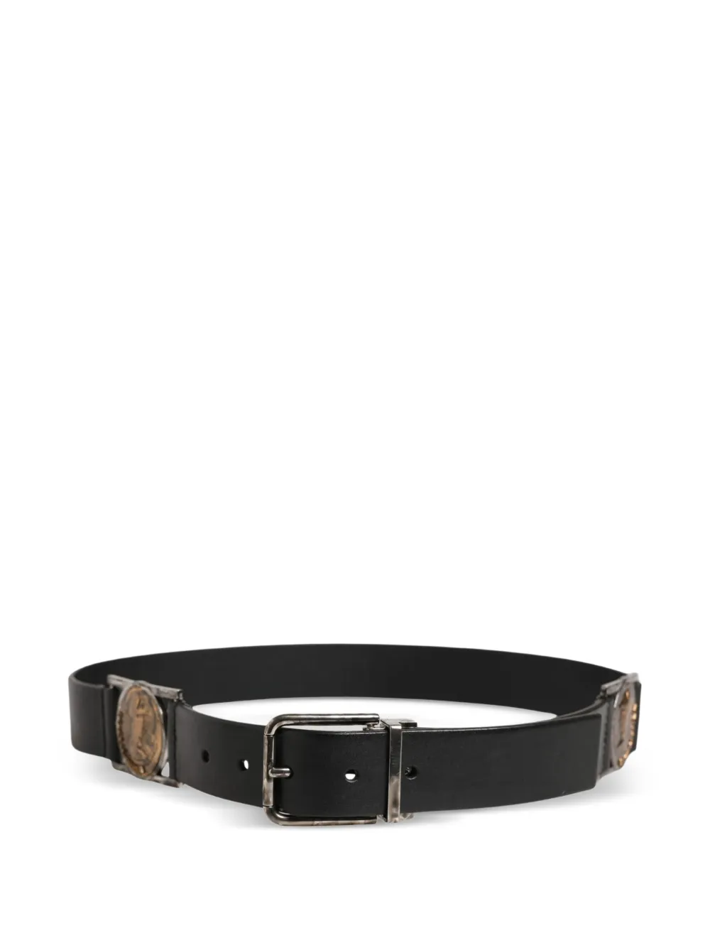 Dolce & Gabbana Leren riem Zwart