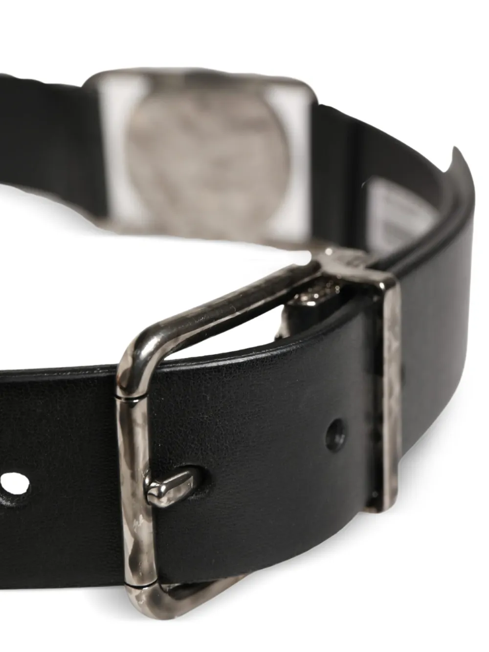 Dolce & Gabbana Leren riem Zwart