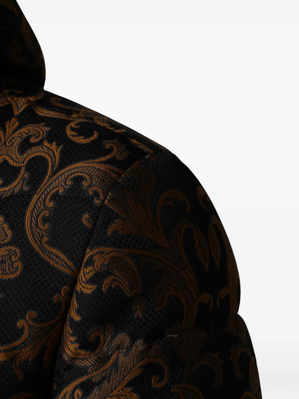 Dolce & Gabbana Jack met bloemenjacquard en capuchon Zwart
