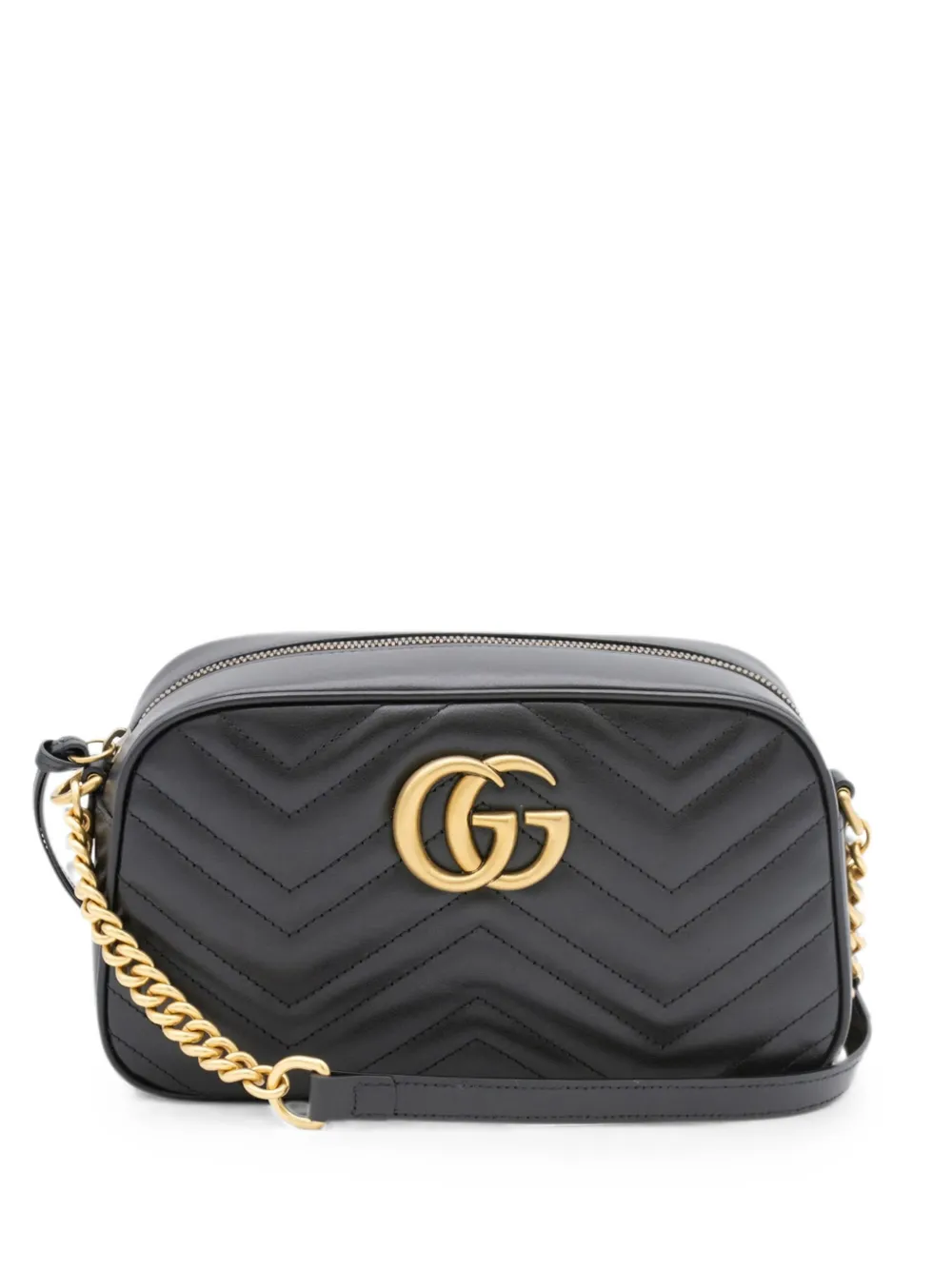 Gucci Pre-Owned Borsa a spalla GG Marmont matelassé - Nero