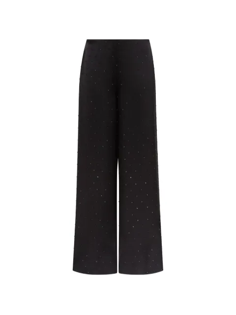 David Koma Star rhinestone-embellished wide-leg trousers