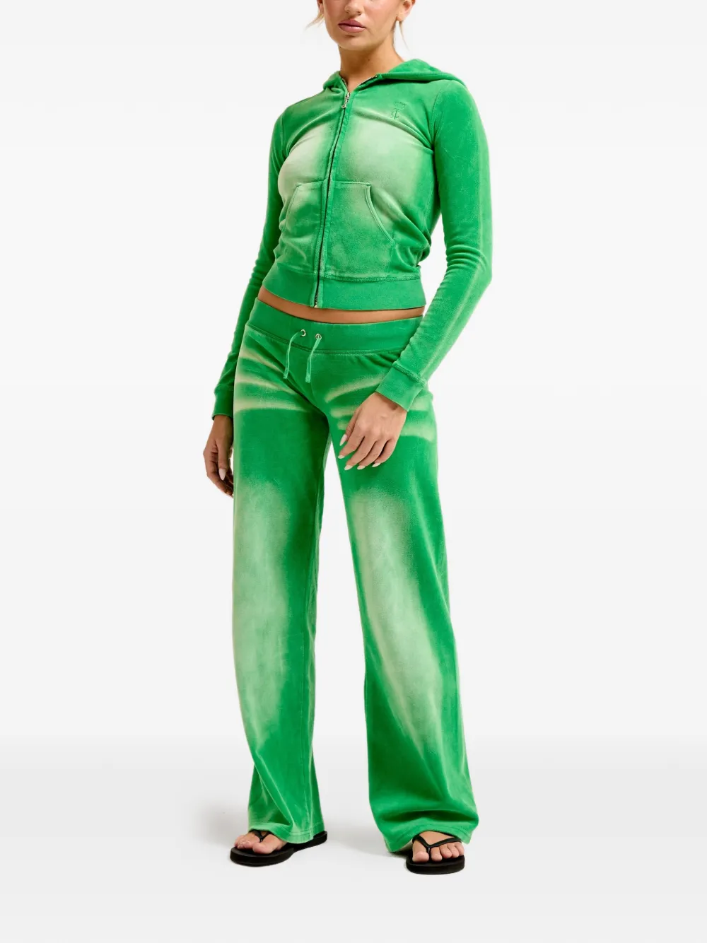 Juicy Couture Hoodie met rits Groen
