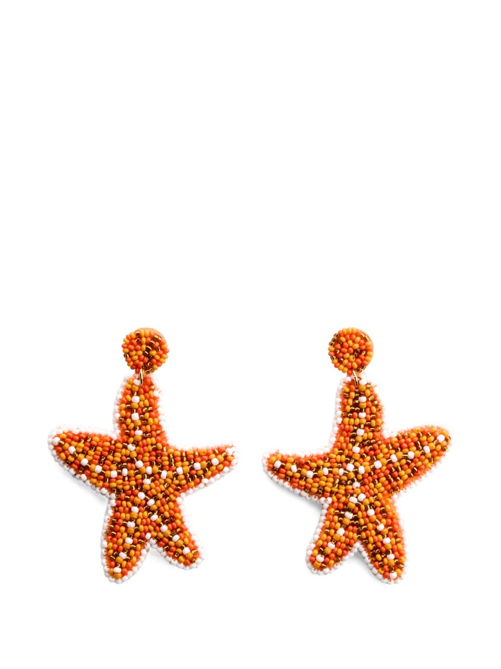 Simon Miller Starfish Bead-embellished Earrings In Orange