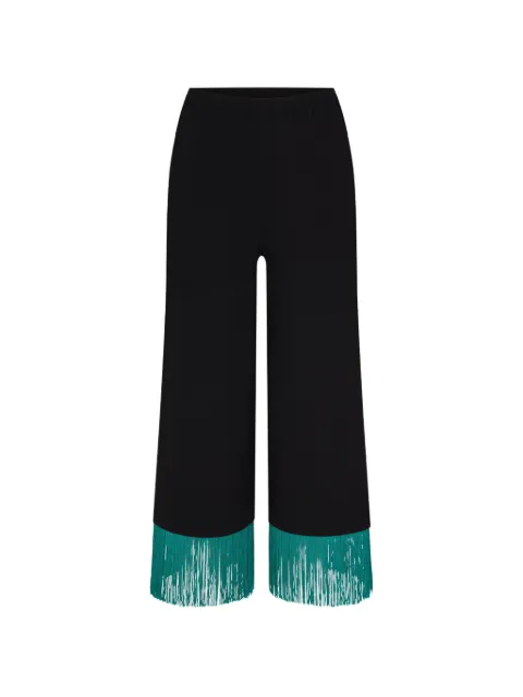 Simon Miller Nella fringe-trim wide-leg trousers