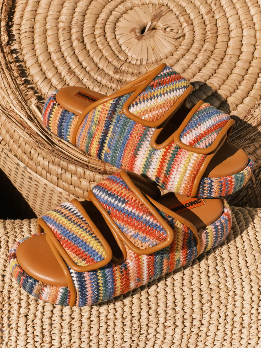 Simon Miller Cro touch-strap sandals Oranje