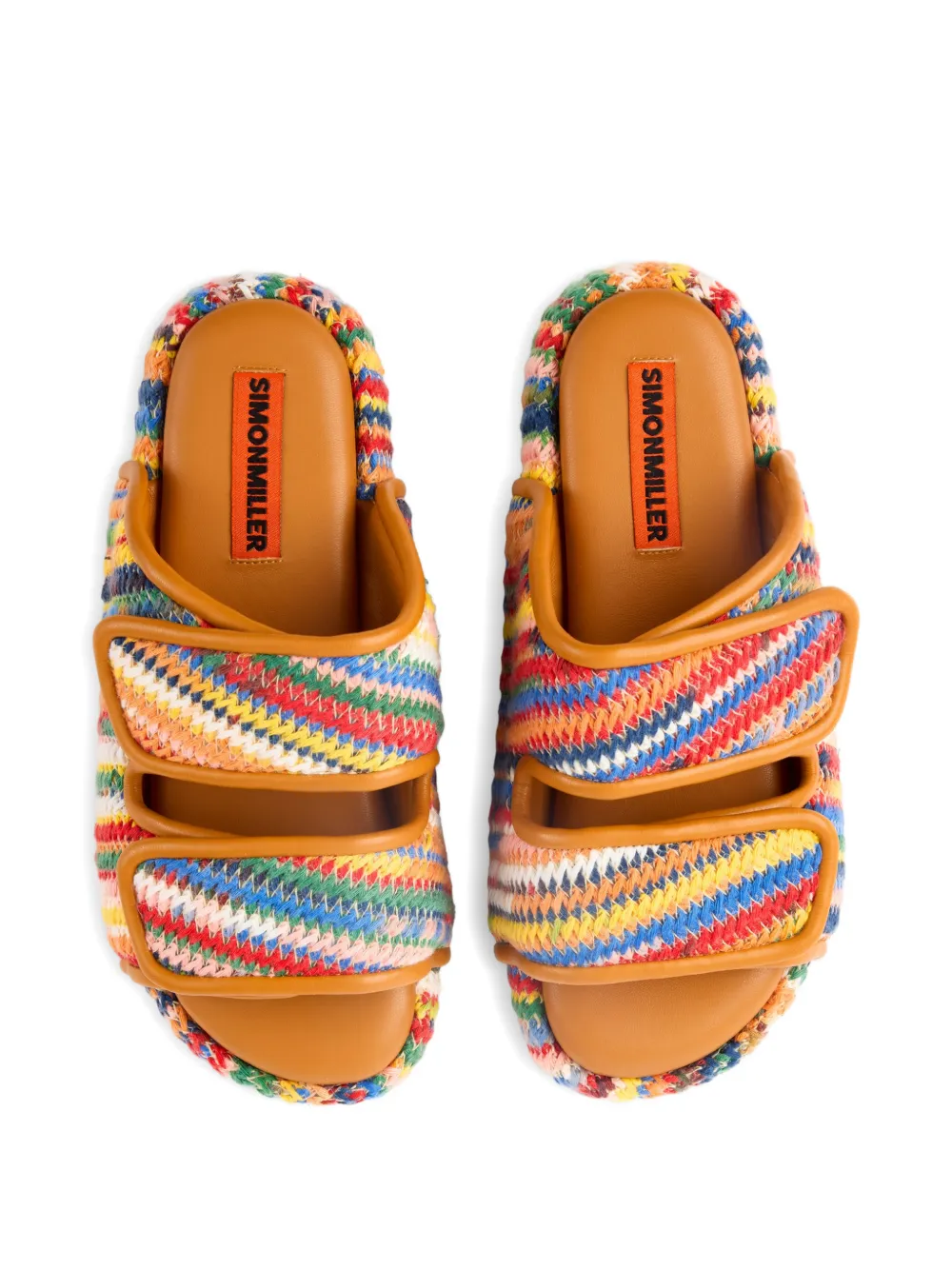 Simon Miller Cro touch-strap sandals Oranje