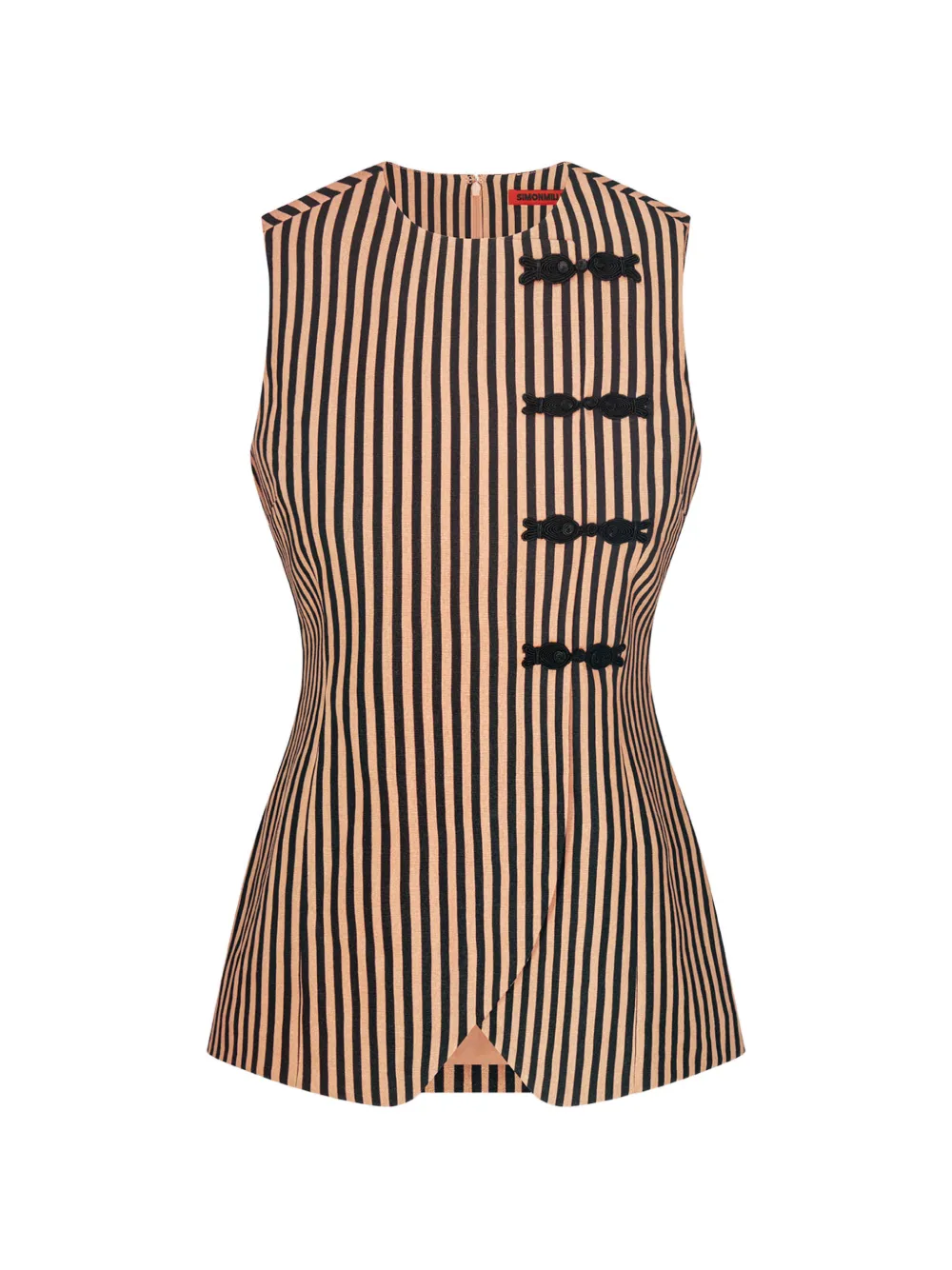 Simon Miller Mavis striped frog-fastening top - Toni neutri