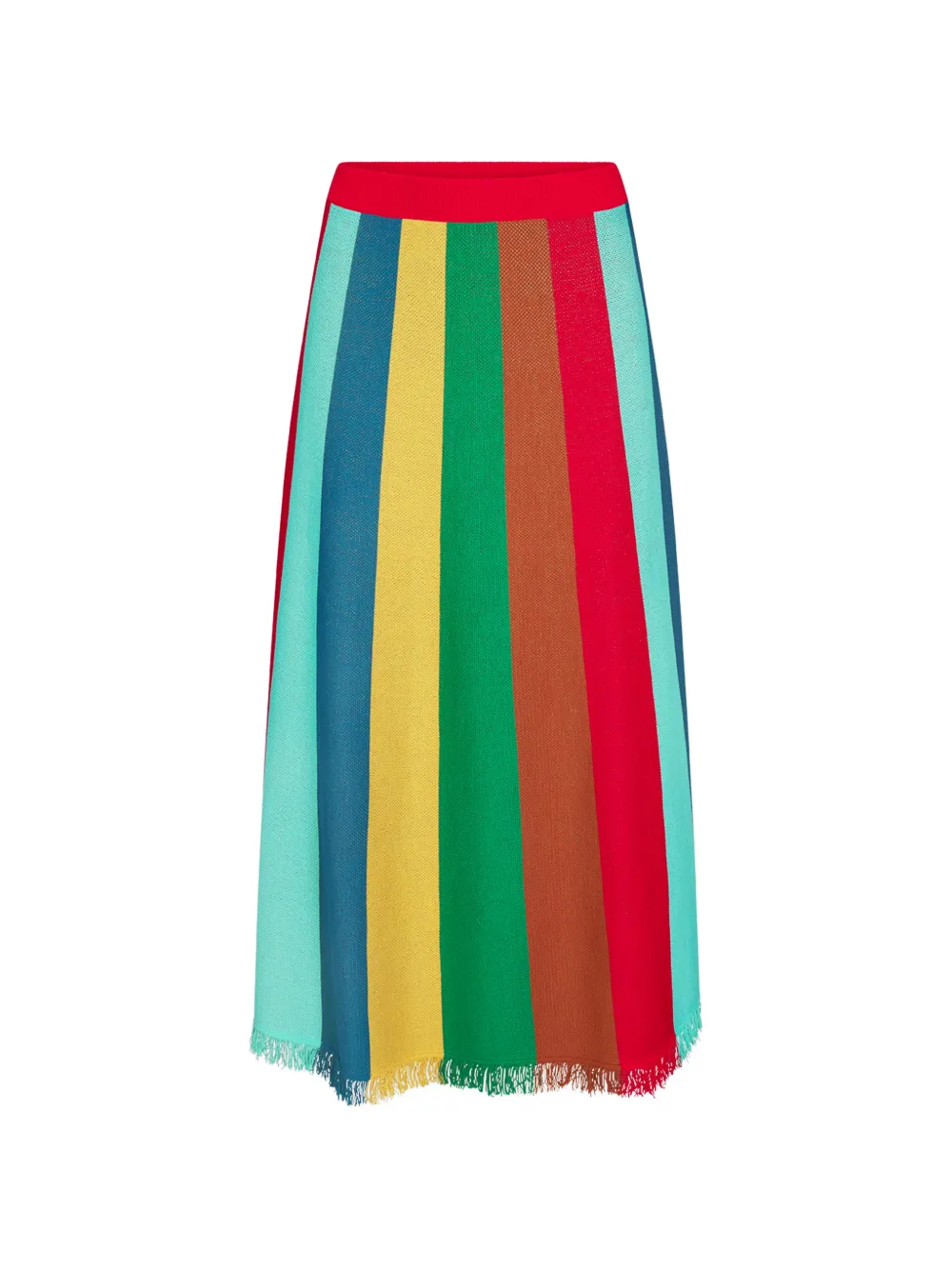 Simon Miller Alita fringed midi skirt - Rosso