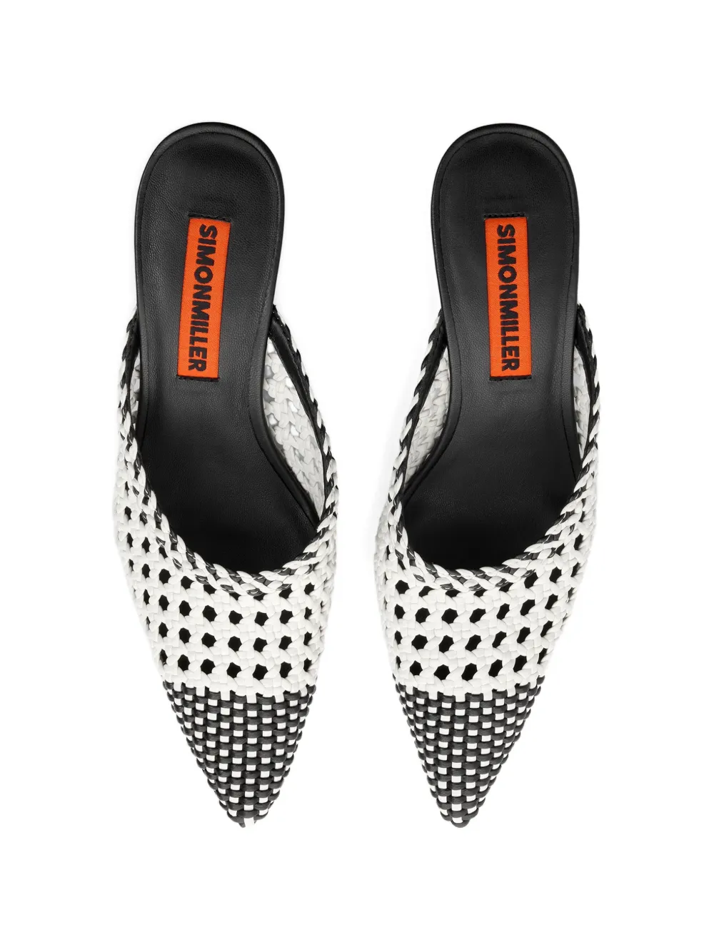 Simon Miller Gala woven heeled mules Zwart