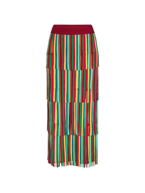 Simon Miller Za Za fringe-trimmed straight maxi skirt
