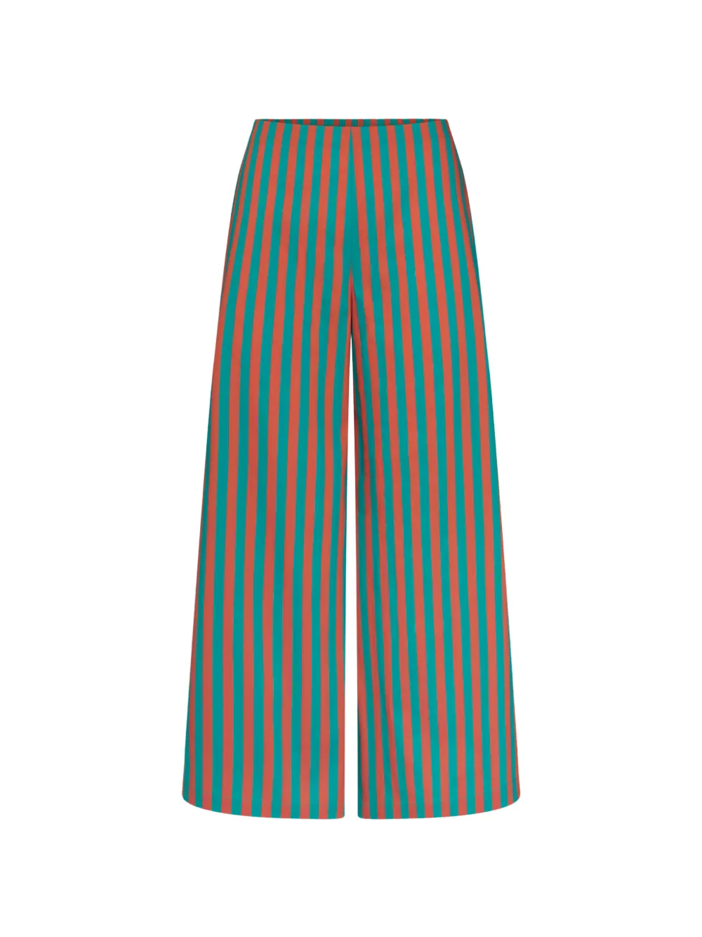 Simon Miller Toni striped poplin cropped palazzo pants - Verde