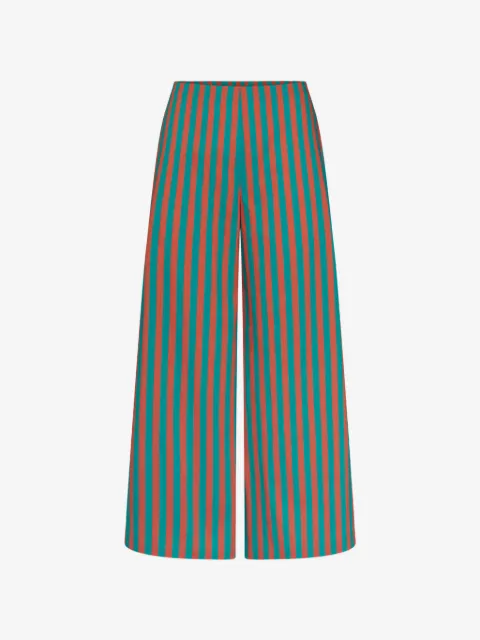 Simon Miller Toni striped poplin cropped palazzo pants