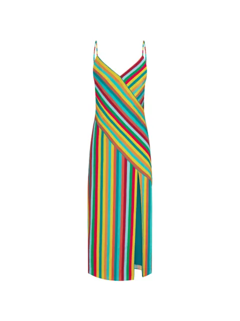 Simon Miller Vestido midi Maude listrado