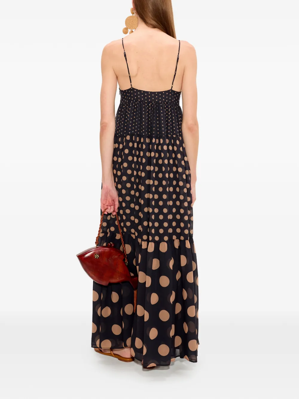 Simon Miller Romi chiffon maxi-dress Zwart