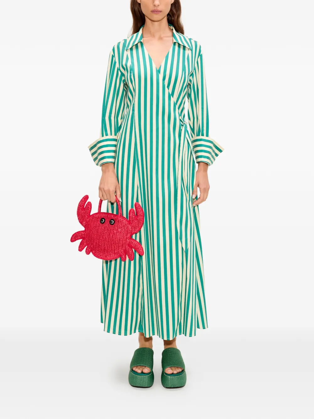 Simon Miller Crab geweven mini-tas Rood
