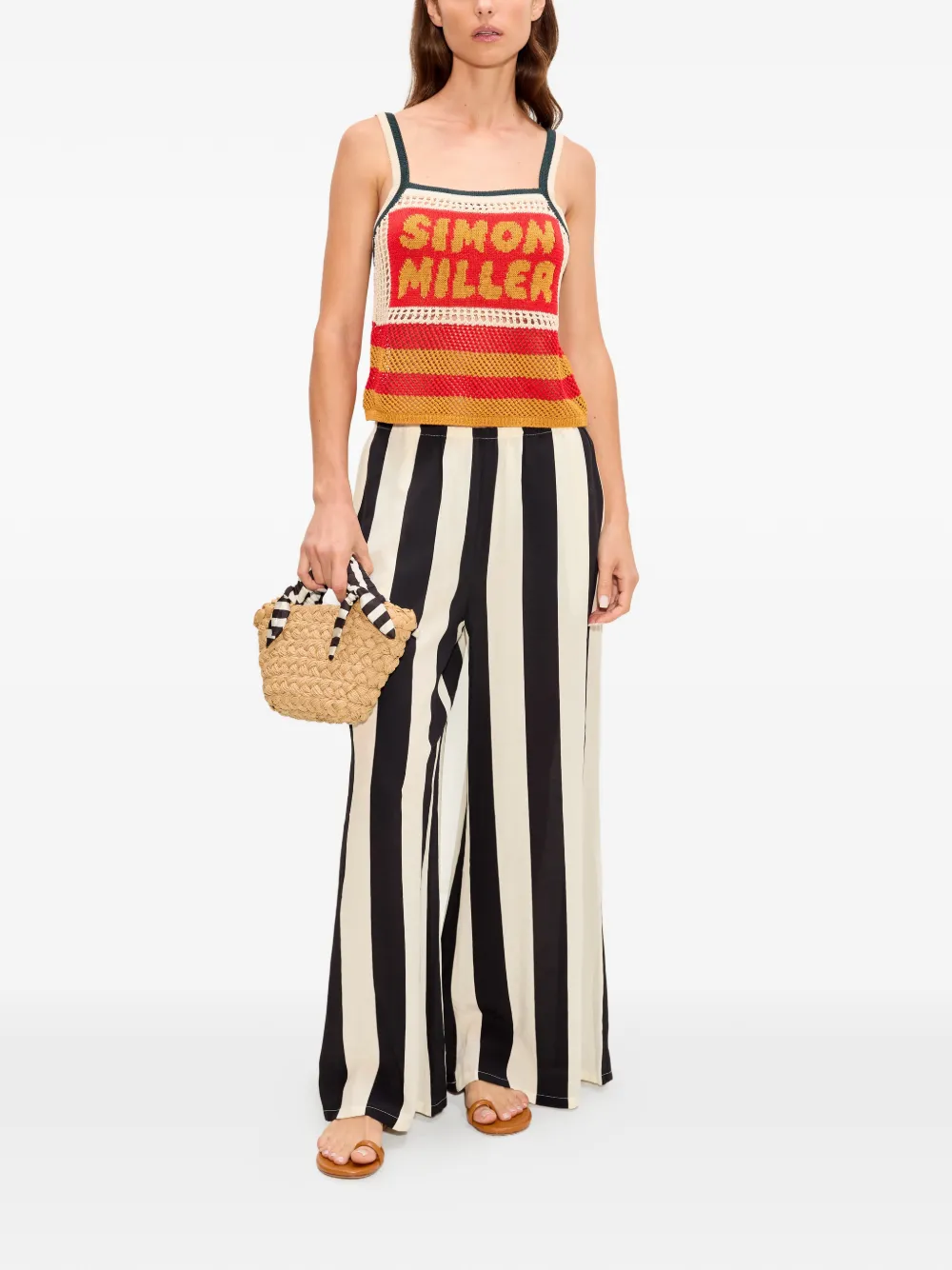 Simon Miller Dibby gehaakte cropped tanktop Rood