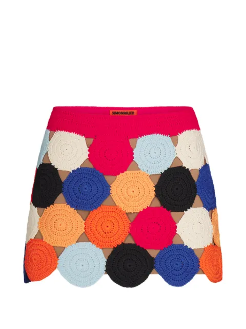 Simon Miller Beep Beep crochet-knit low-rise mini skirt