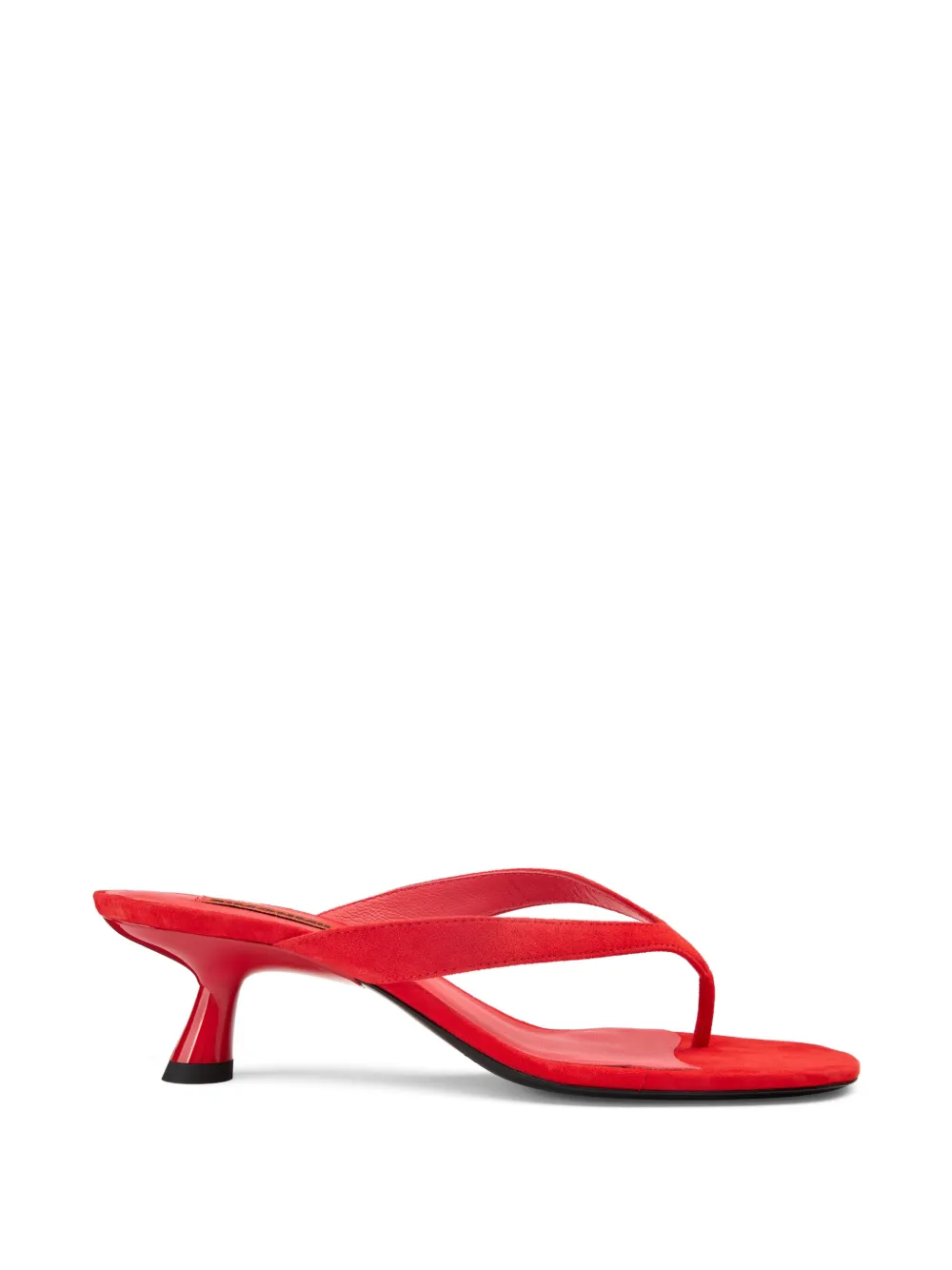 Simon Miller Beep suede kitten-heel sandals Rood