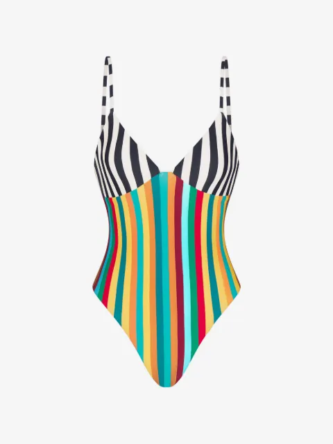 Simon Miller Behati striped swimsuit