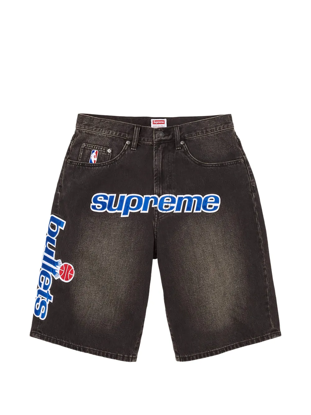 Supreme x Mitchell & Ness Shorts NBA con stampa - Grigio