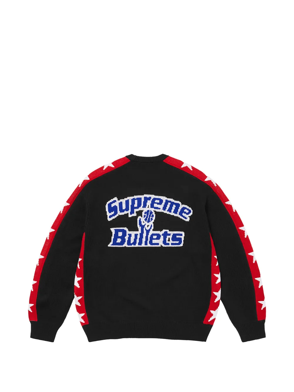 Supreme x Mitchell & Ness NBA trui met ster intarsia Zwart