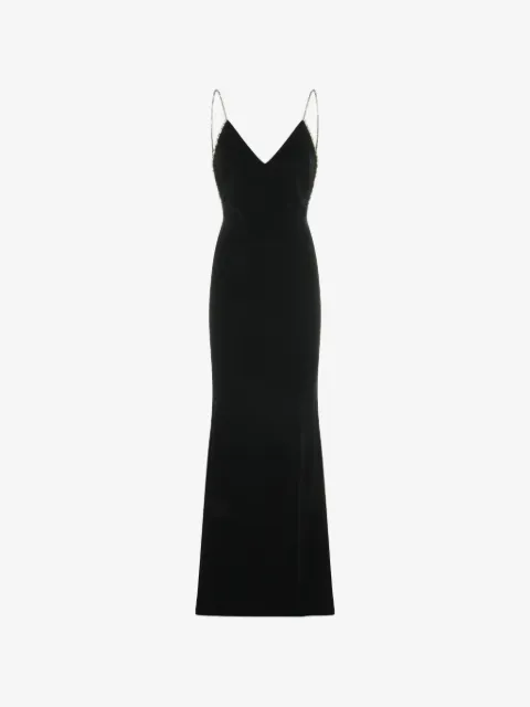 TOM FORD crystal-embellished backless dress