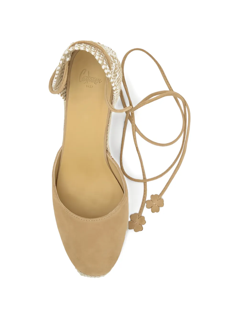 Castañer Carina flower-charm espadrilles Beige