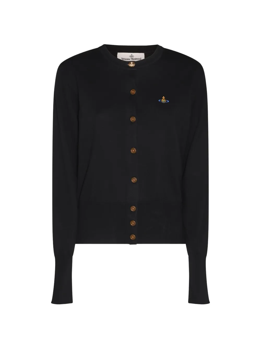 Vivienne Westwood Orb-embroidered cardigan - Black